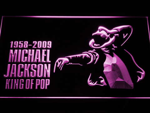 Michael Jackson King of Pop LED Neon Sign